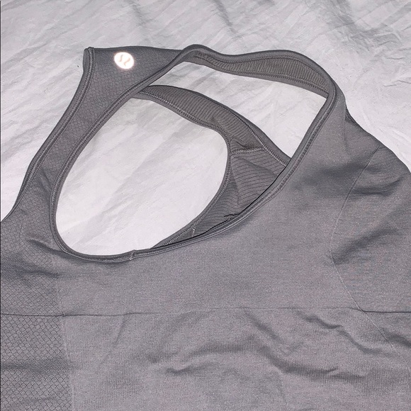 Lululemon Gray Razor Back Workout Tank - Picture 3 of 4